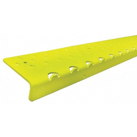 Stair Nosing Aluminum Yellow, 30 in W x 1/4 in Thick