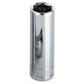 1/2 in Drive, 1-1/8" SAE Socket, 6 Points,  Steel, Chrome, 1 1/8 in