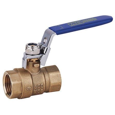 Manual 2-Way Ball Valve,NPT,Brass