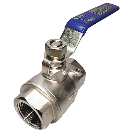 1/2" FNPT Stainless Steel Ball Valve Inline
