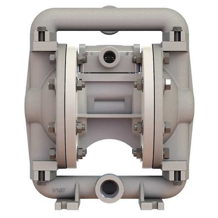Double Diaphragm Pump, Stainless steel, Air Operated, PTFE, 12 GPM