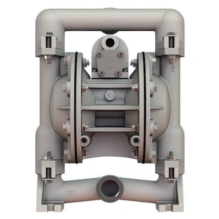 Double Diaphragm Pump, Stainless steel, Air Operated, PTFE, 49 GPM