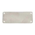 Blank Tag, Aluminum, 1 in H x 2 in W, Silver, Rectangle, 10 PK