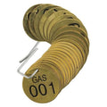 Numbered Tag Set,001 to 025,25 Tags, PK25