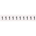 NumberLabel,Vinyl,1-1/2inH,1inW,PK10
