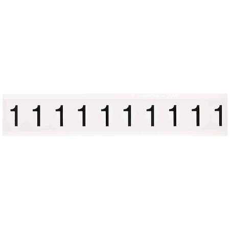 NumberLabel,Vinyl,1-1/2inH,1inW,PK10