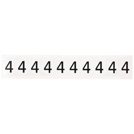 NumberLabel,Vinyl,1-1/2inH,1inW,PK10