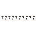Number Label,Character 7,1 In. H,Vinyl,PK10