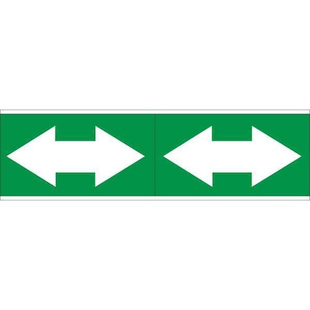 Pipe Marker,4in. H x12in. W,Vinyl, 93397