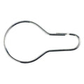 Temporary Valve Tag Fasteners, Zinc, 1 3/8 in W, Silver, 100 PK