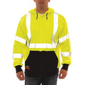 Job Sight FR Hooded Sweatshirt, Yellow/Black, M
