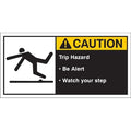 Warning Label,2-1/2inHx5inW,HP Poly.,PK5, 96162