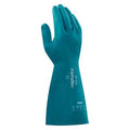 AlphaTec Chemical Resistant Gloves, Nitrile, 15 in L, 28 mil, Green, 9, 1 PR