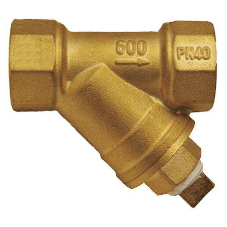 Y Strainer, 3/8" Pipe, FNPT x FNPT, Forged Brass, 600 psi