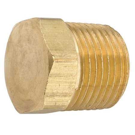 Low Lead Brass Hex Plug, Male NPT, 1/8" Pipe Size