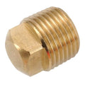 Low Lead Brass Square Head Plug, Male NPT, 3/4" Pipe Size