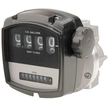 Flowmeter,Oval Gear,290 psi,1 in.
