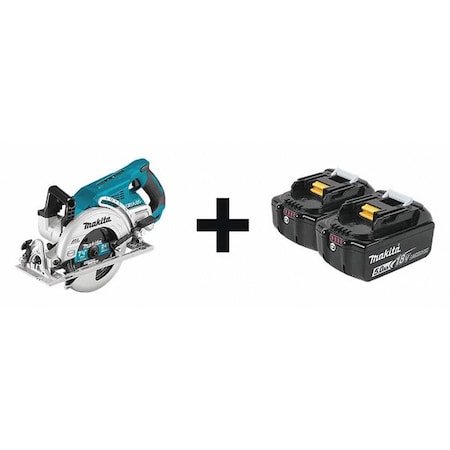 Cordless Circ Saw Kit,7-1/4 in Blade Dia