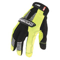 I-Viz(R) Hi-Vis Mechanics Gloves, Synthetic Leather Palm, Nylon, Spandex Back, S, Green