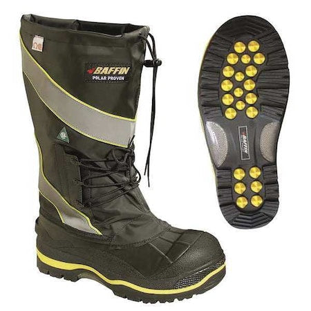 DERRICK (STP), Men's 17 in Composite Toe Miner Boot, Black, 7, EE, POLAMP02