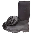 Men's Rubber Boot, 12 Steel Toe, 16" H, Black, CHS-000A