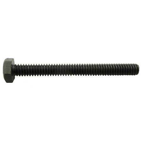 Grade 8, 5/16"-18 Hex Head Cap Screw, Black Oxide Steel, 6 in L, 10 PK