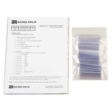 Card Stock Holder,1 x 3 In.,PK25