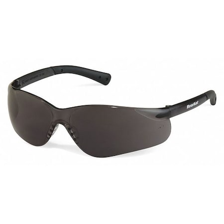 BearKat (BK3), Safety Glasses, UV-AF Anti-Fog, Gray Polycarbonate Lens, Gray Arms, Frameless