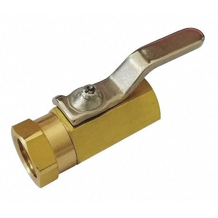 1/8" FNPT Brass Mini Ball Valve Inline