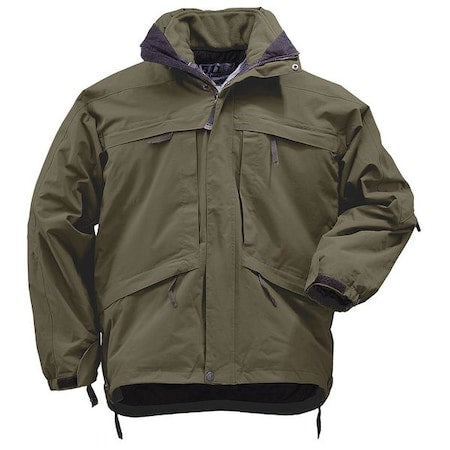 Tactical Parka, 100% Nylon (Inner), 100% Nylon (Outer), 100% Polyester (Inner), Gray, XL
