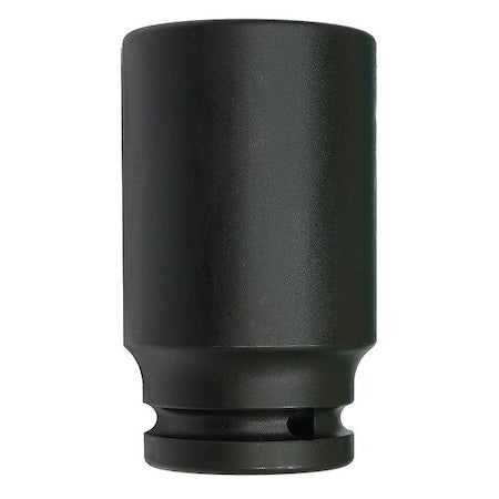 WESTWARD 3/4 in Drive Impact Socket, Deep Socket, Black Oxide, Steel,27 mm