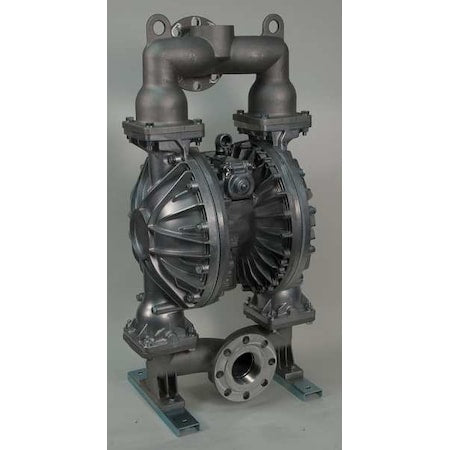 Double Diaphragm Pump, Aluminum, Air Operated, Buna N, 215 GPM
