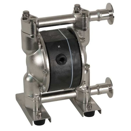 Double Diaphragm Pump, 316 Stainless Steel, Air Operated, PTFE, 14 GPM