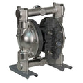 Double Diaphragm Pump, 316 Stainless Steel, Air Operated, Hytrel