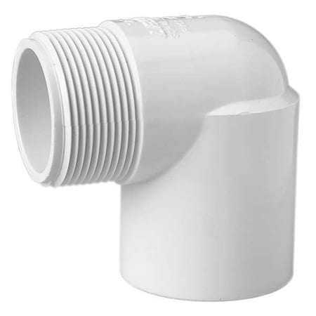 PVC Street Elbow, 90 Degrees, MNPT x FNPT, 1 in Pipe Size