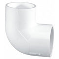 PVC Elbow, 90 Degrees, Socket x Socket, 1/2 in Pipe Size