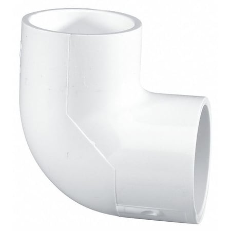 PVC Reducing Elbow, 90 Degrees, Socket x Socket, 2 in x 1 1/2 in Pipe Size
