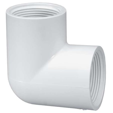 PVC Elbow, 90 Degrees, FNPT x FNPT, 1-1/4 in Pipe Size