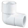 PVC Elbow, 90 Degrees, Socket x FNPT, 1-1/2 in Pipe Size