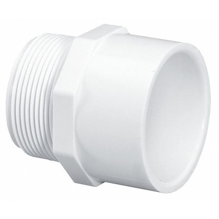 PVC Male Adapter, MNPT x Socket, 1-1/2 in Pipe Size