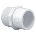 PVC Reducer, MNPT x Socket, 3/4 in x 1/2 in Pipe Size