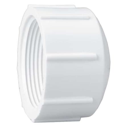 PVC Cap, FNPT, 4 in Pipe Size