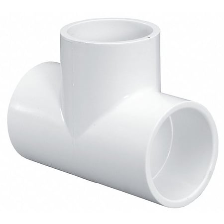 PVC Tee, Socket x Socket x Socket, 4 in Pipe Size