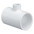 PVC Reducer Tee, Socket x Socket x Socket, 1 1/2 in x 1 1/2 in x 3/4 in Pipe Size