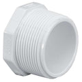 PVC Plug, MNPT, 1-1/4 in Pipe Size