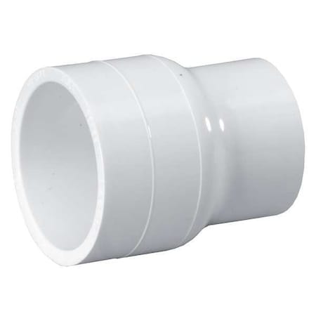 PVC Reducing Coupling, Socket x Socket, 3 in x 2 in Pipe Size