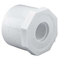 PVC Reducing Bushing, Spigot x FNPT, 2 in x 1 1/2 in Pipe Size