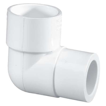 PVC Reducing Elbow, Socket x Socket, 1 in x 3/4 in Pipe Size