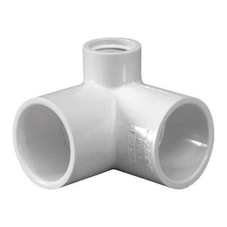 PVC Reducing Elbow, Socket x Socket x FNPT, 3/4 in x 1/2 in Pipe Size