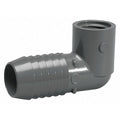 PVC Reducing Elbow, 90 Degrees, Insert x FNPT, 1 1/4 in x 3/4 in Pipe Size